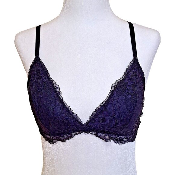 LA SENZA BLACK LACE BRA SIZE SMALL - Picture 1 of 7